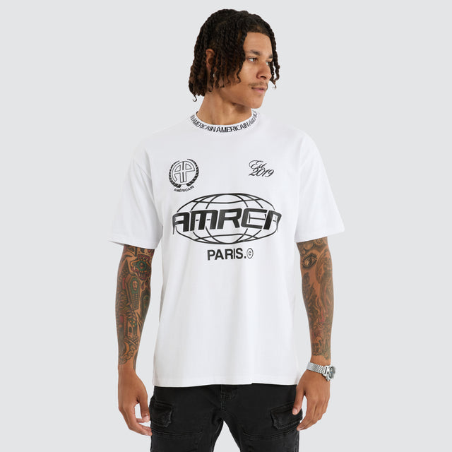 Protocol Box Fit Tee Optical White