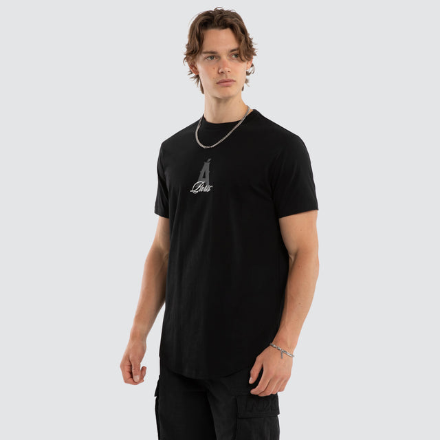 Film Dual Curved Tee Jet Black