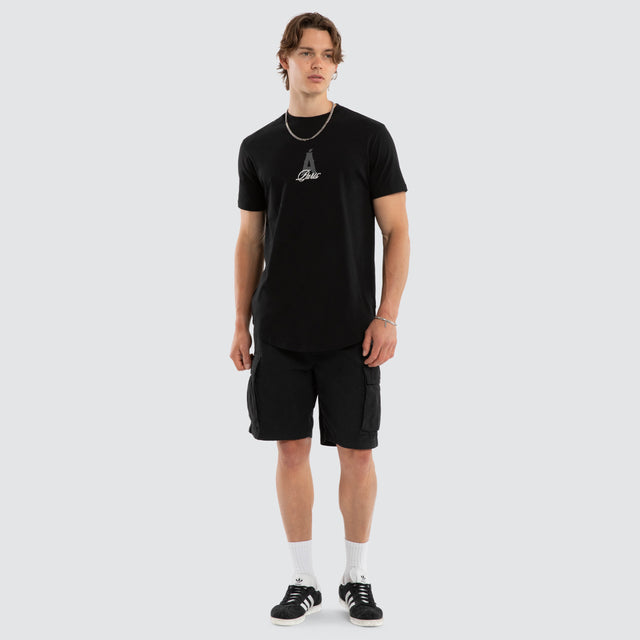 Film Dual Curved Tee Jet Black