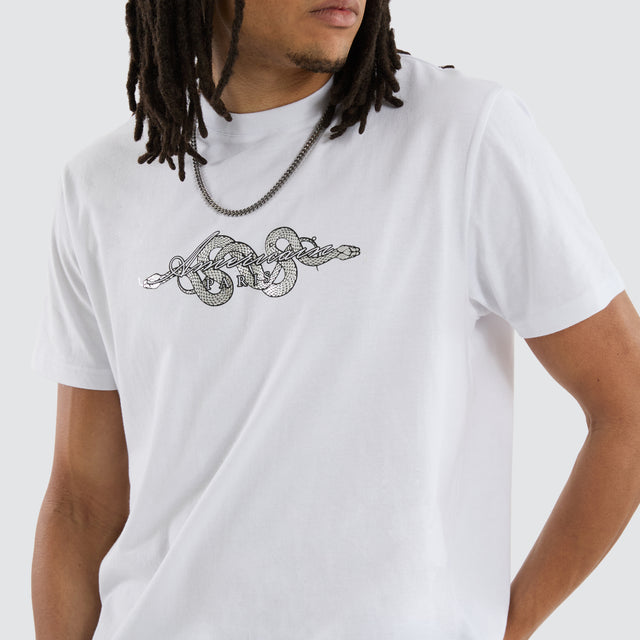 Venom Dual Curved Tee White