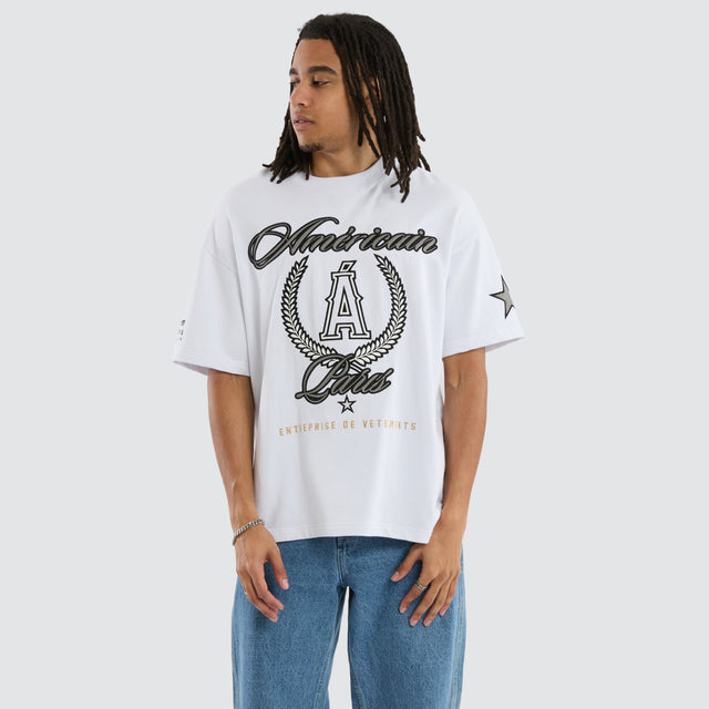 Enterprise Loopback Heavy Tee White