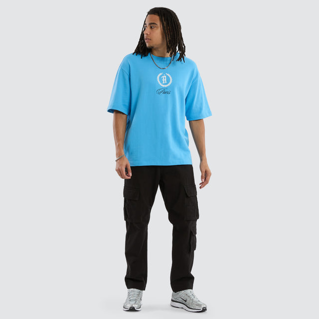 Archer Loopback Oversized Tee Bonnie Blue