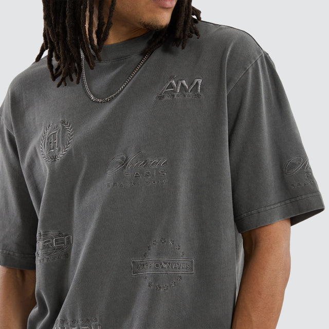 Infinity Oversized Tee Pigment Charcoal