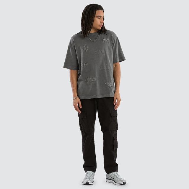 Infinity Oversized Tee Pigment Charcoal