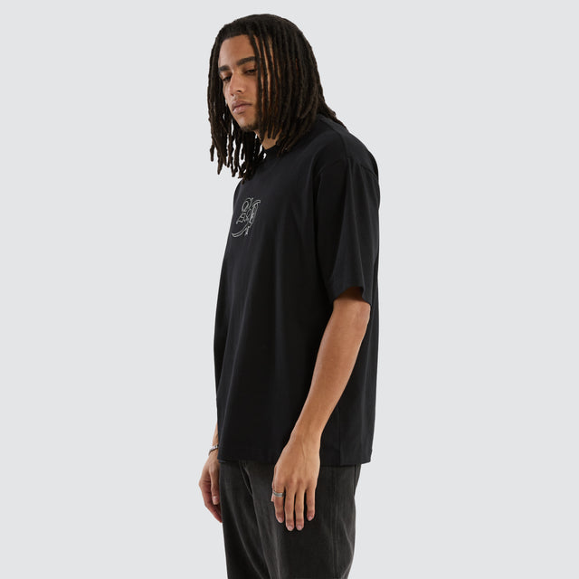 Southland Oversize Tee Jet Black