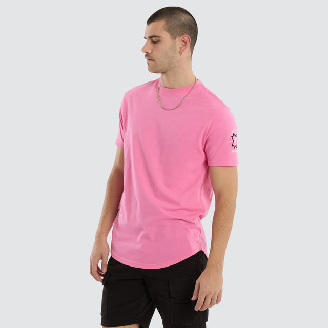 Pressure Dual Curved Tee Pink