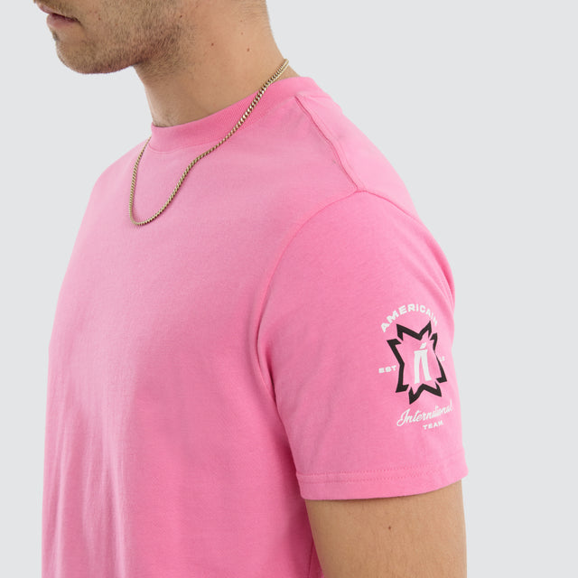 Pressure Dual Curved Tee Pink