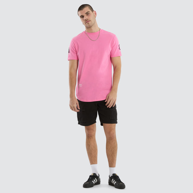 Pressure Dual Curved Tee Pink