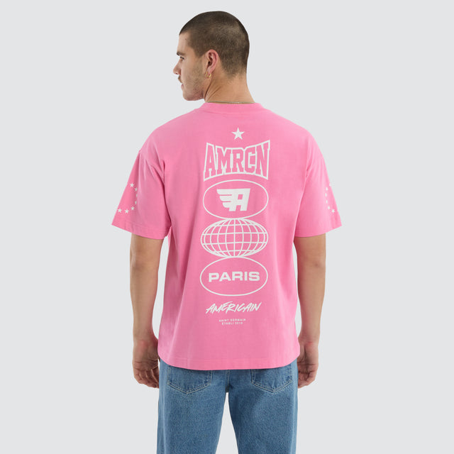 Global Heavy Tee Pink