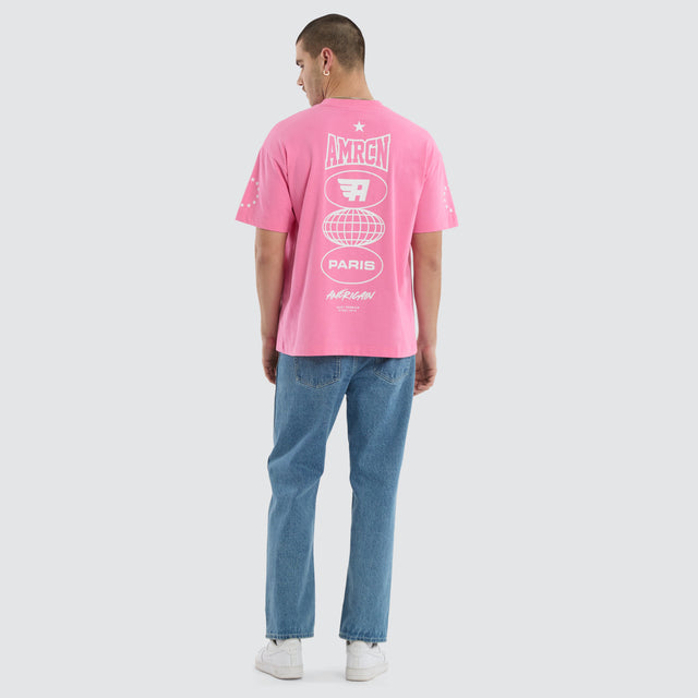 Global Heavy Tee Pink