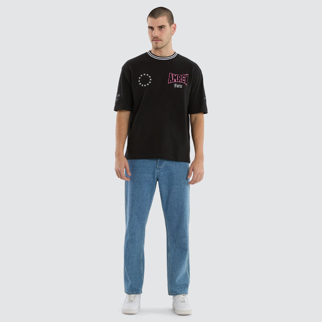 Patriot Loopback Oversized Tee Jet Black