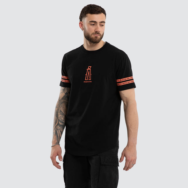 Diamond Dual Curved Tee Jet Black