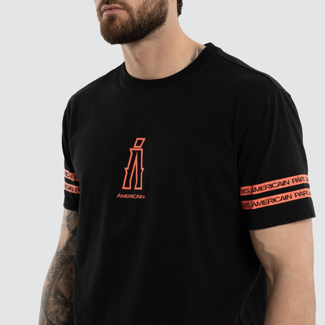 Diamond Dual Curved Tee Jet Black