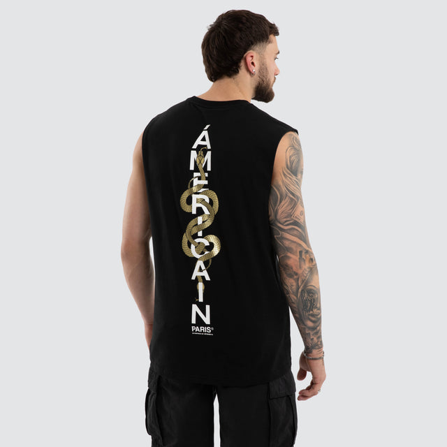 Aragorn Scoop Back Muscle Jet Black