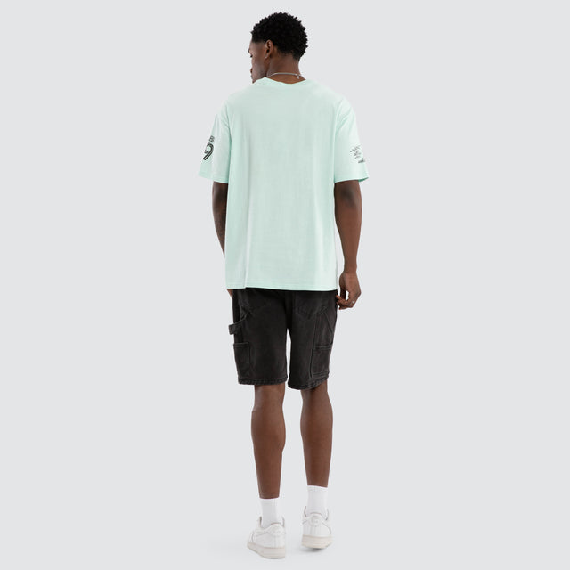 Model wears Speed Relaxed Muscle Ultimate Grey Muscle Tees Grey – image 4