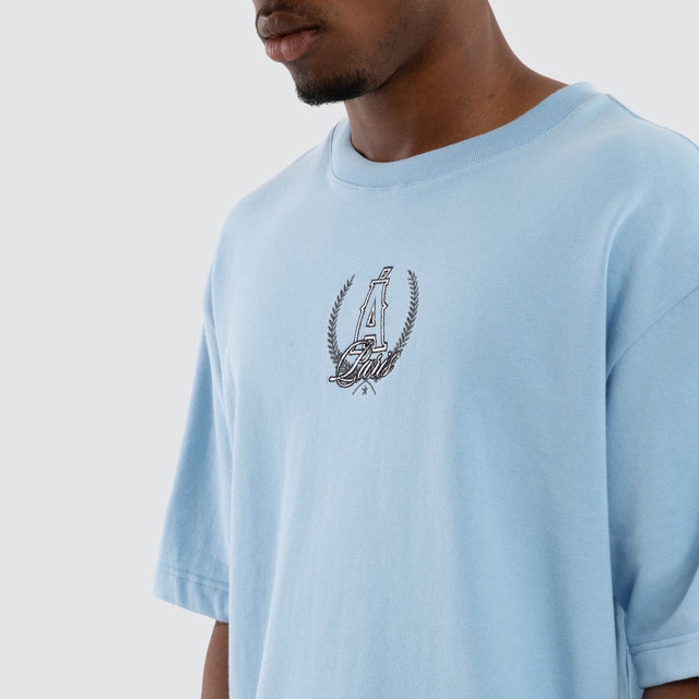 Crest Loopback Oversized Tee Placid Blue
