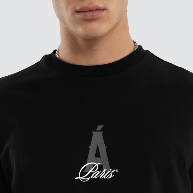 Film Dual Curved Tee Jet Black