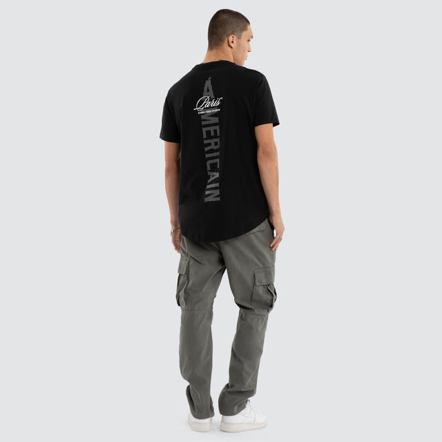 Film Dual Curved Tee Jet Black
