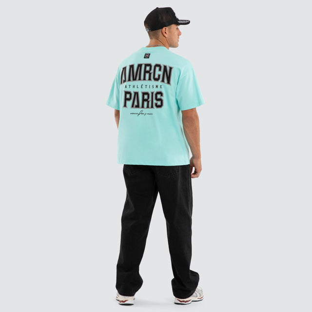 Model wears All Star Heavy Tee Auruba Blue T-Shirts Blue – image 5