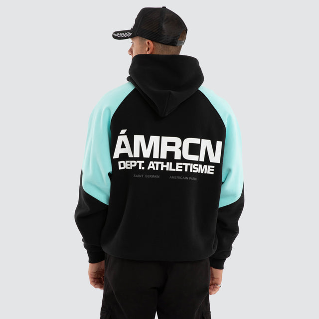 Aurora Raglan Hoodie Anthracite/Auruba Blue