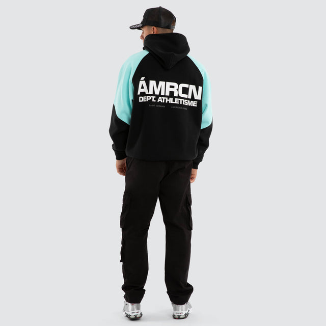 Aurora Raglan Hoodie Anthracite/Auruba Blue