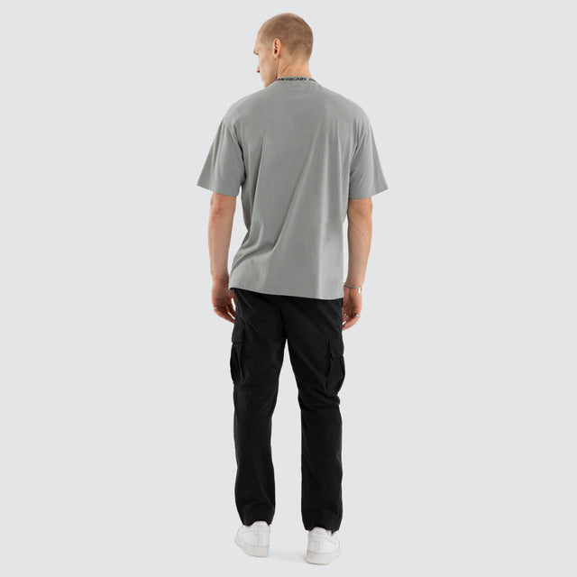 Realm Box Fit Tee Neutral Grey