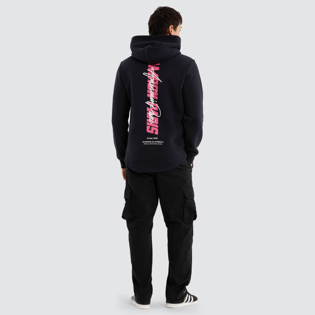 Model wears Killphase Dual Curved Hoodie Vulcan Hoodies Grey – image 2