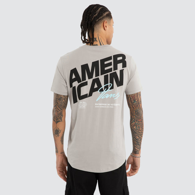 Model wears Coldsteel Dual Curved Tee Paloma T-Shirts Grey – image 1