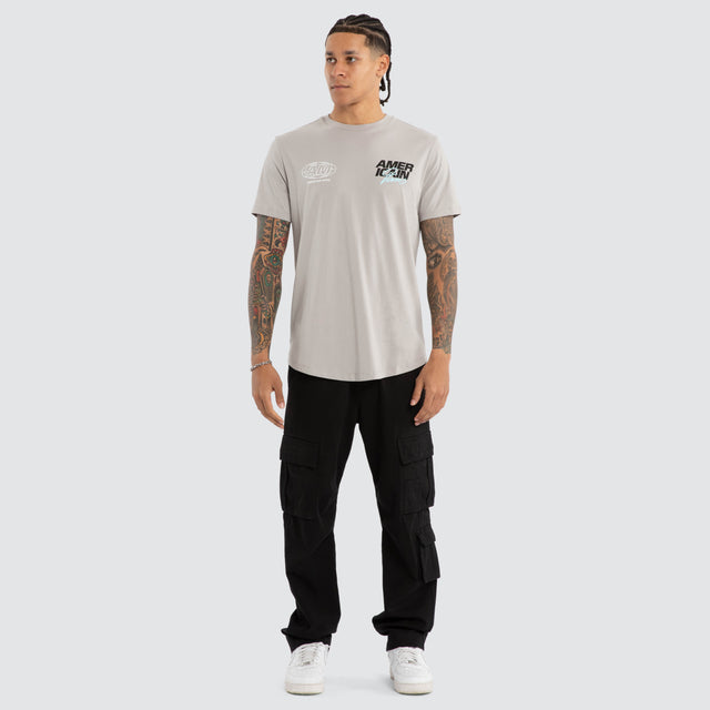 Model wears Coldsteel Dual Curved Tee Paloma T-Shirts Grey – image 6