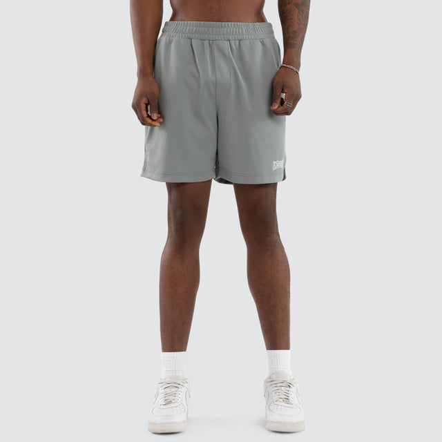 Model wears Shield Loopback Oversized Tee White T-Shirts White – image 5