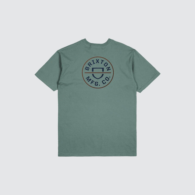 Crest II Tee Chinois Green/Washed Navy/Sepia