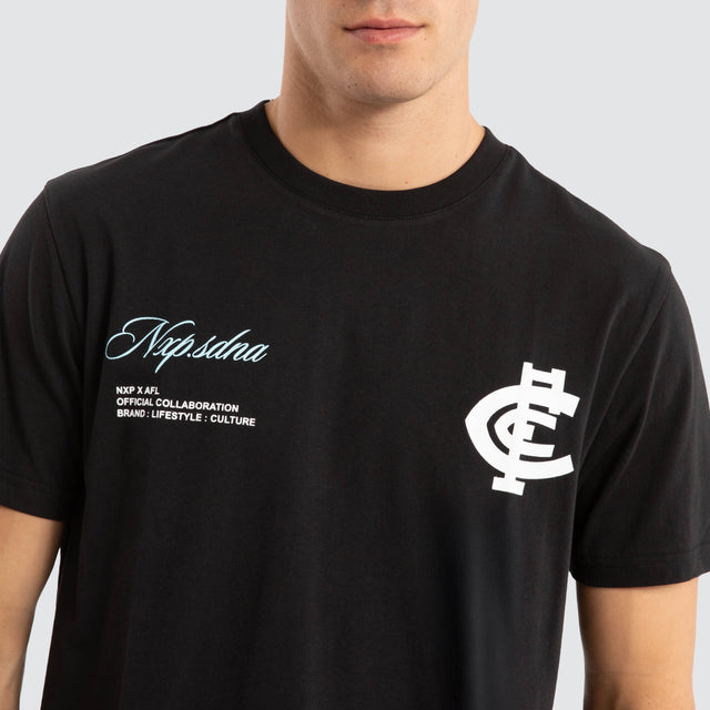 Carlton Blues AFL Prime Tee Jet Black