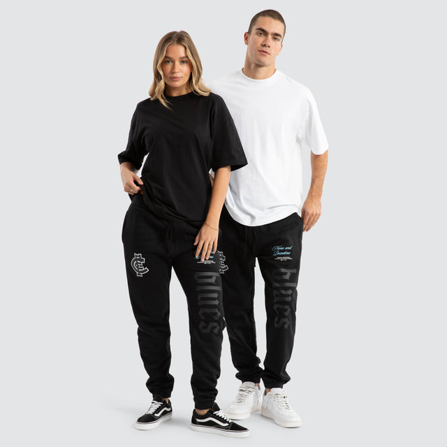 Carlton Blues AFL Cali Trackpants Jet Black