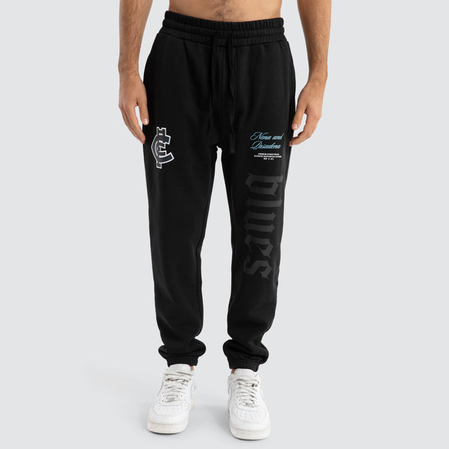 Carlton Blues AFL Cali Trackpants Jet Black