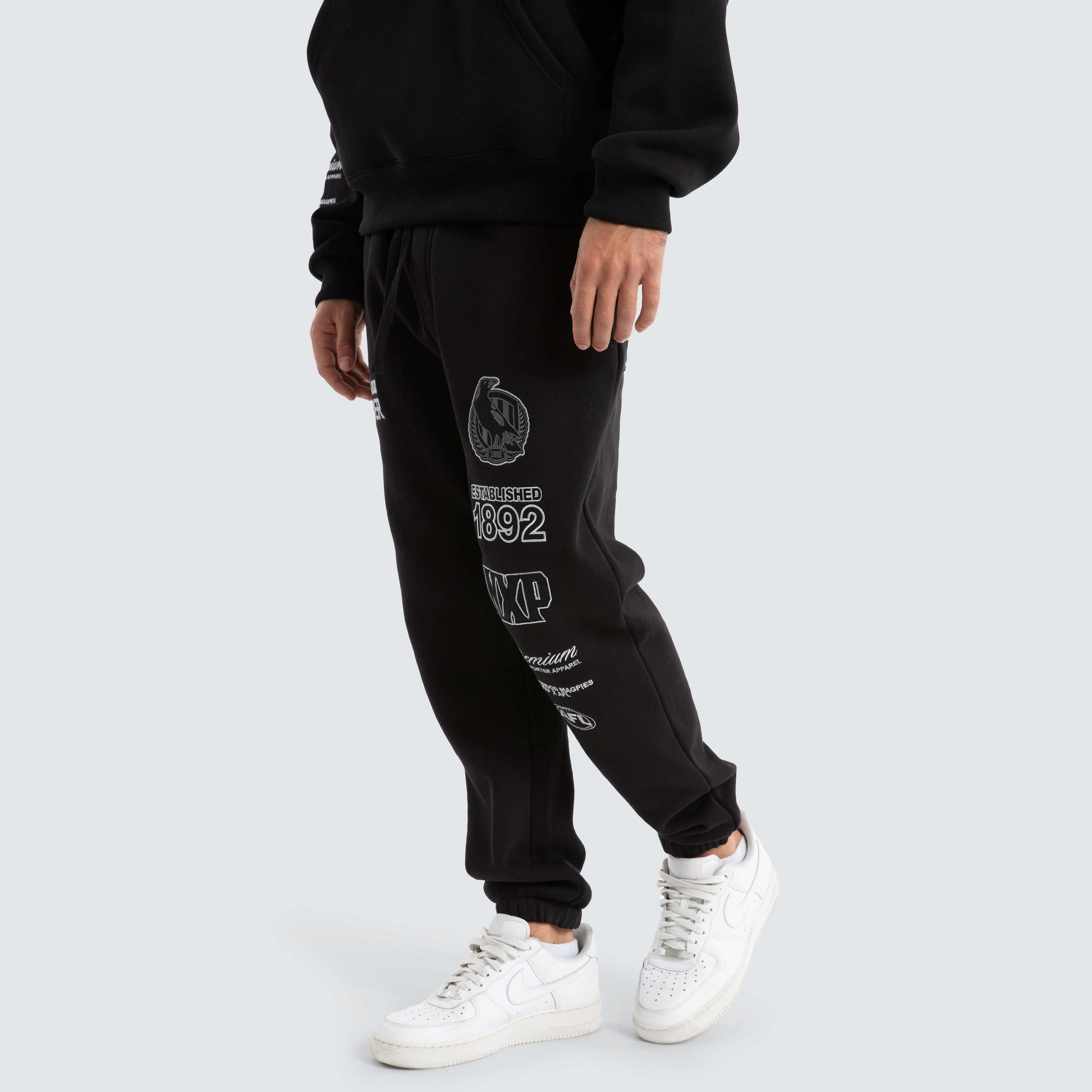 Collingwood Magpies AFL Mono Pullover in Black | NXP