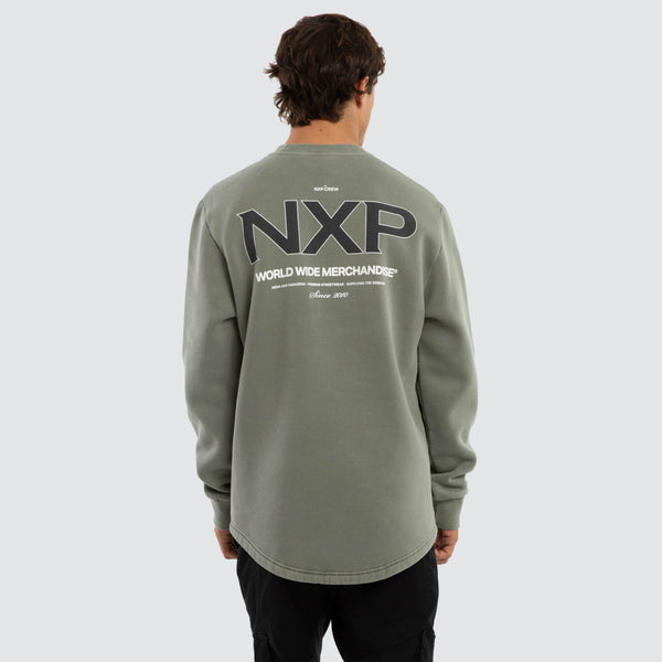 NXP Overtake Dual Curved Sweater in Green | Neverland Store