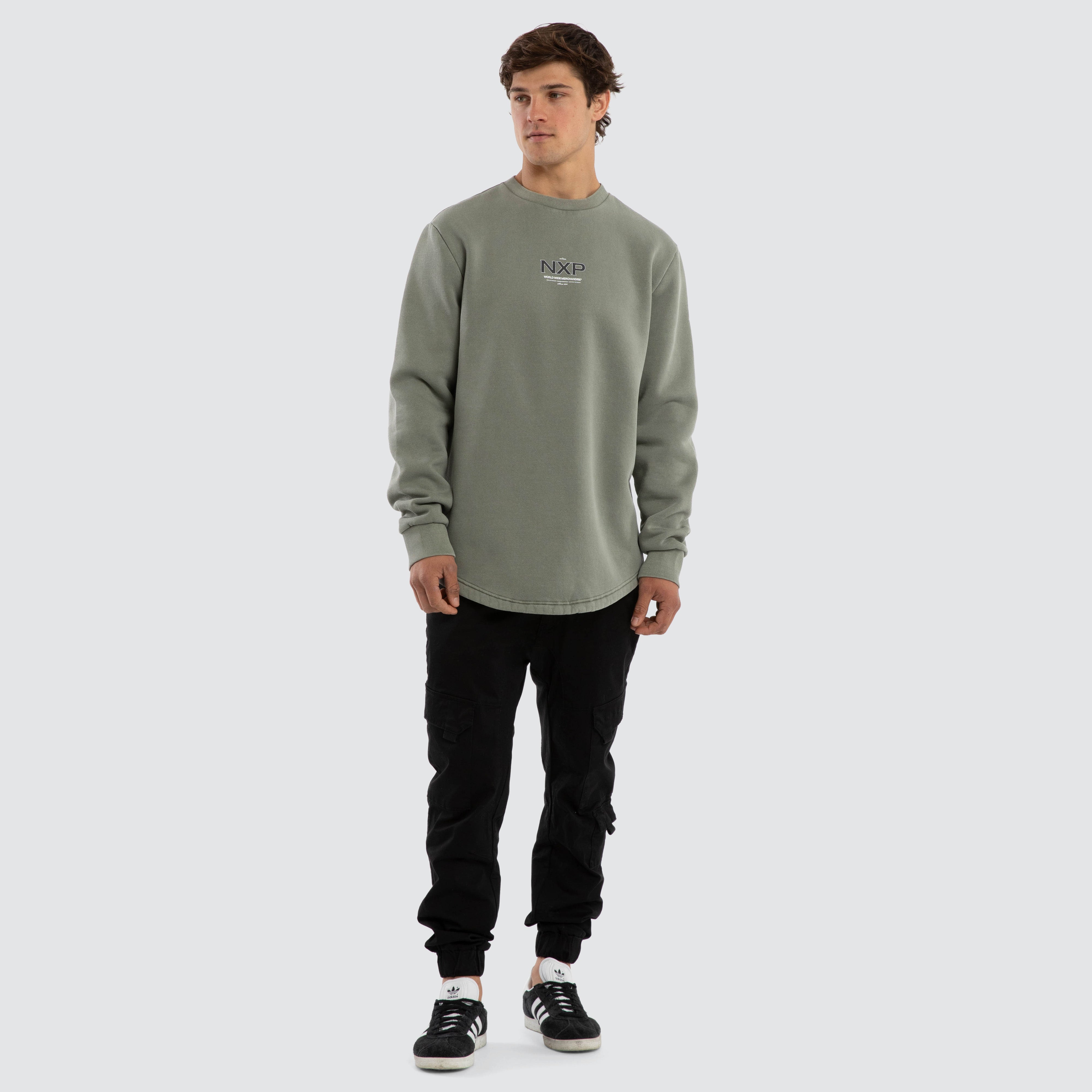 NXP Overtake Dual Curved Sweater in Green | Neverland Store