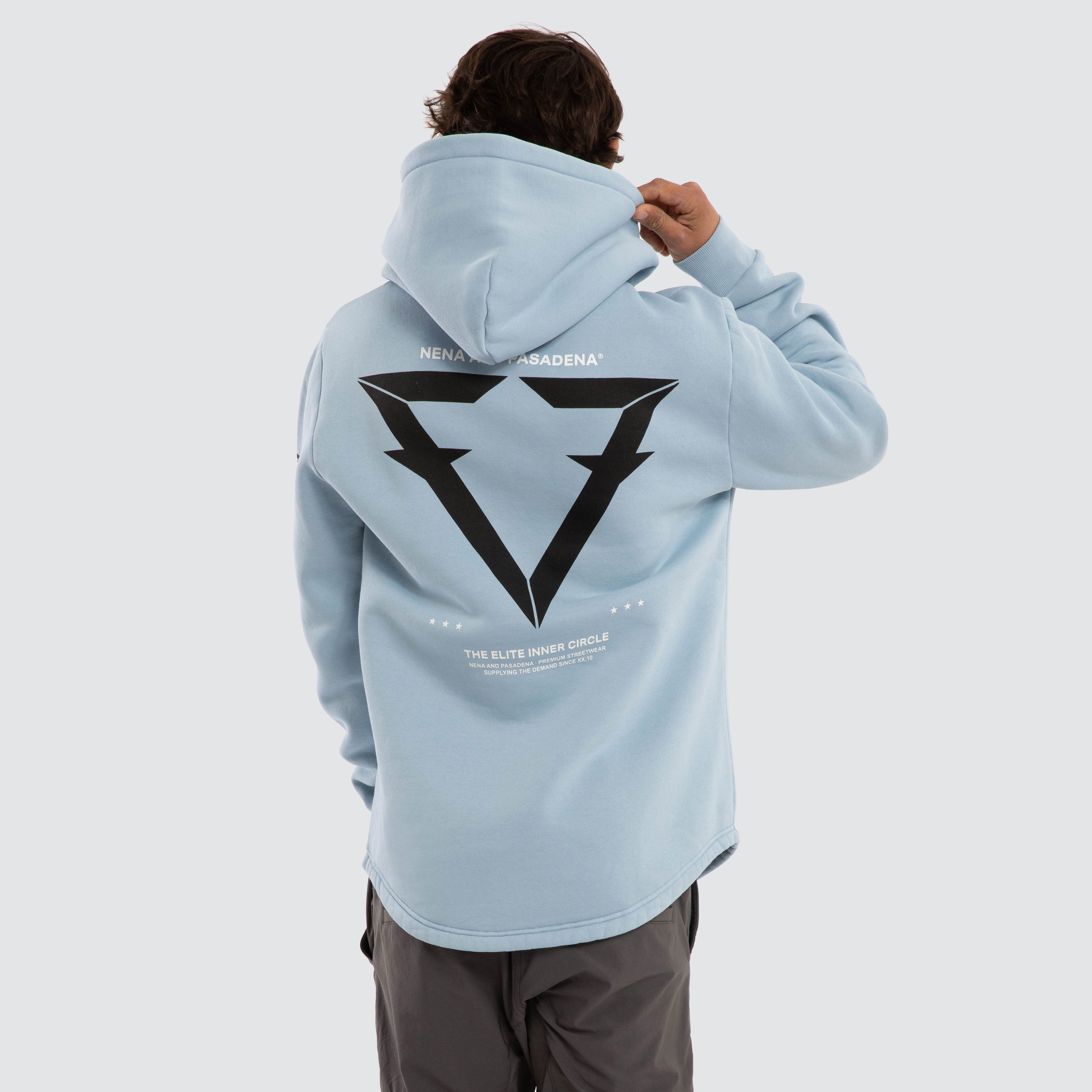 NXP Track Dual Curved Hoodie in Blue | Neverland Store