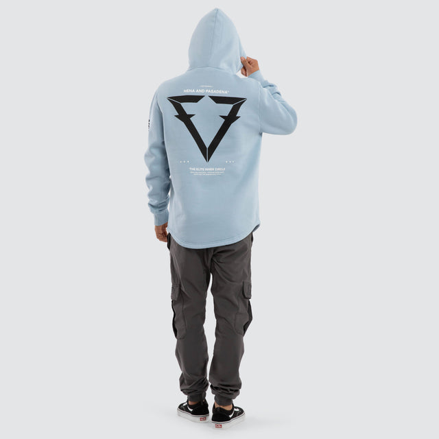 Track Dual Curved Hoodie Pigment Skyway