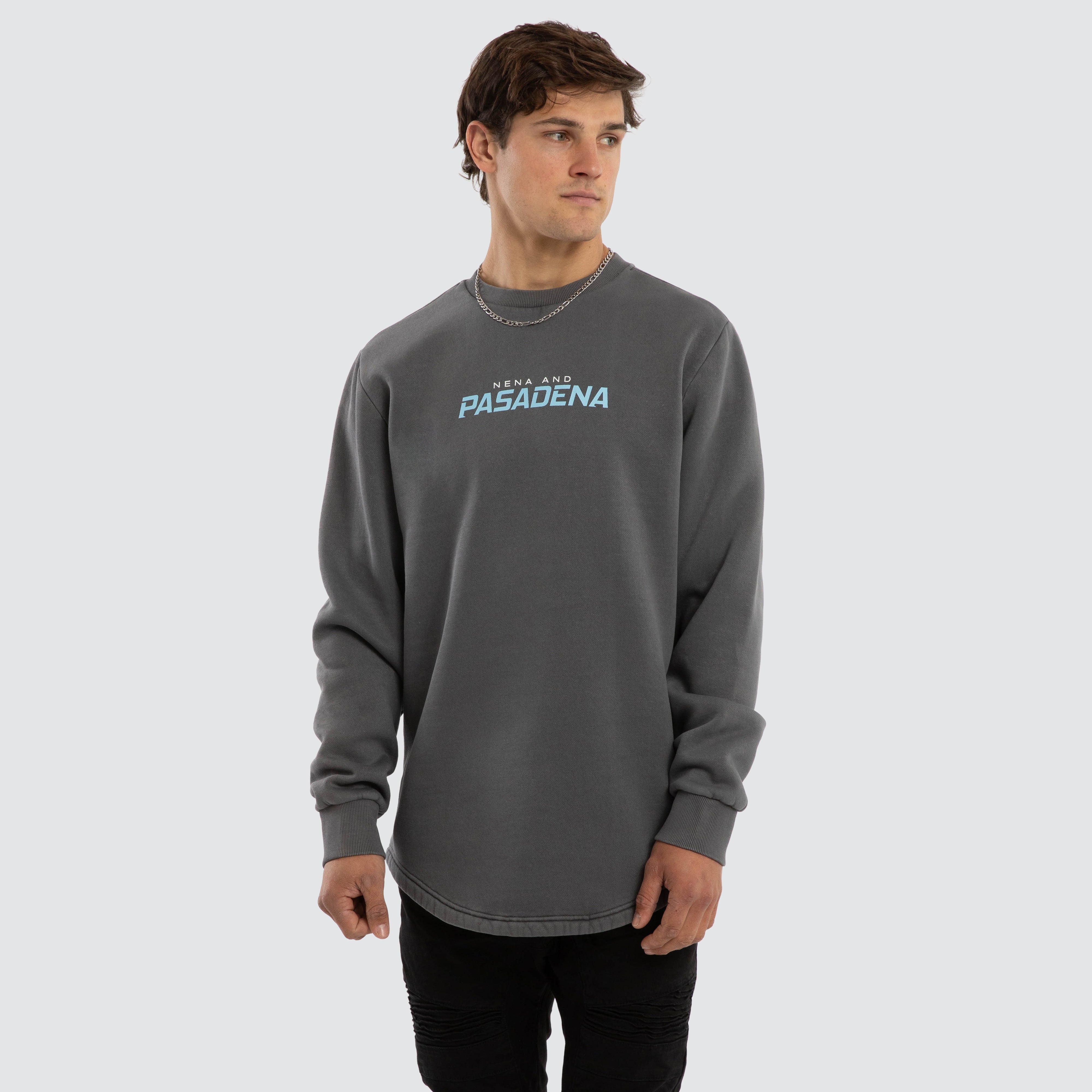 NXP System Dual Curved Sweater in Grey | Neverland Store