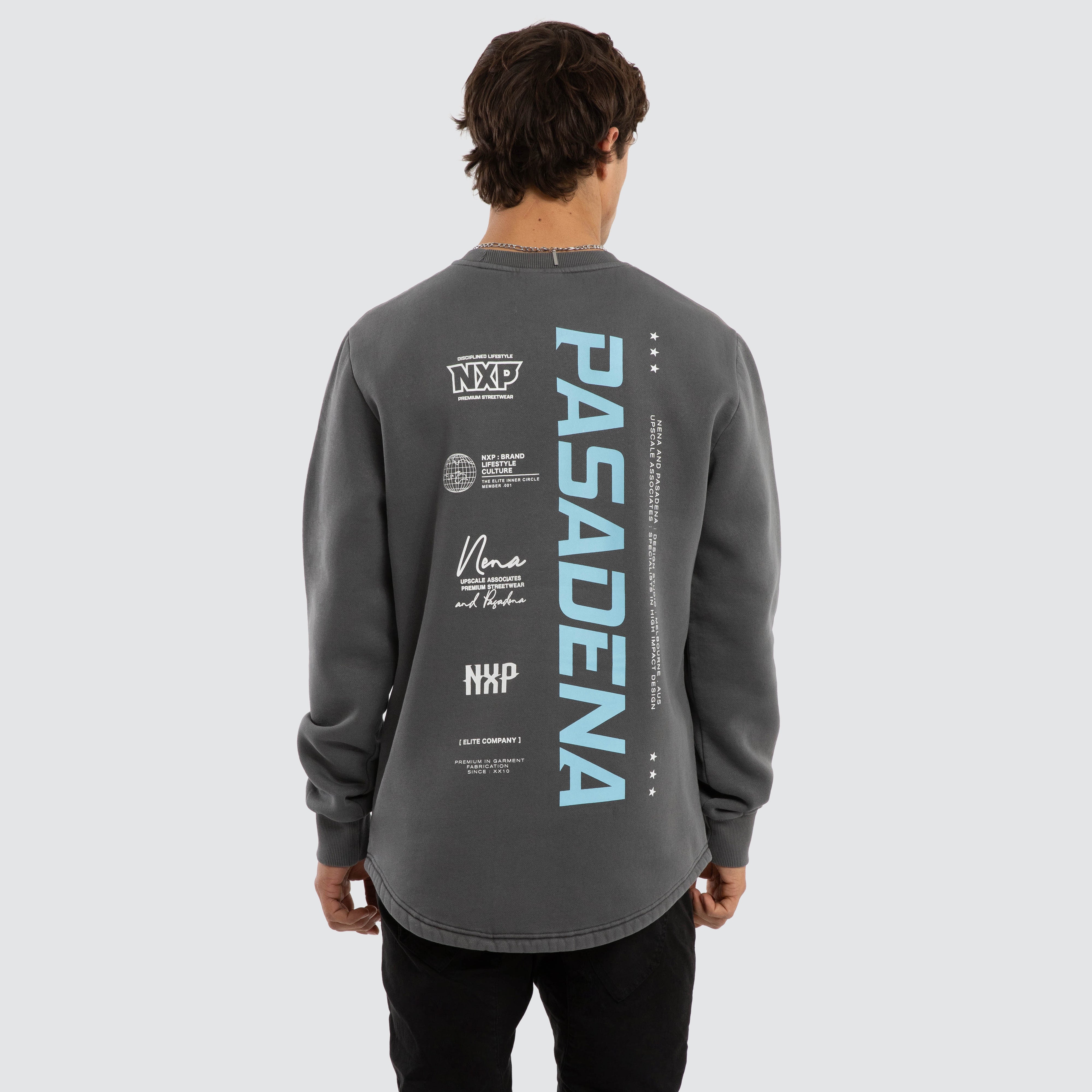 NXP System Dual Curved Sweater in Grey | Neverland Store