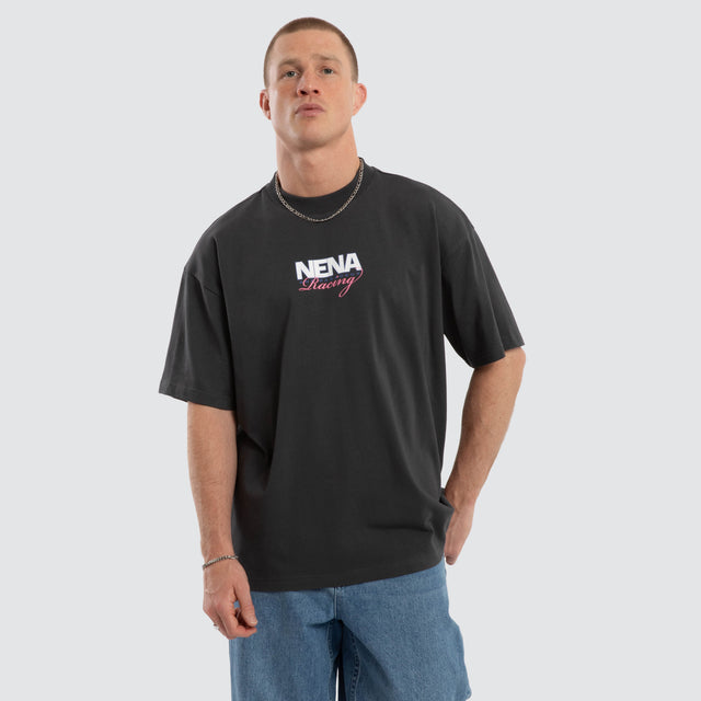 Model wears Fury Raptor Tee Asphalt T-Shirts Grey – image 3