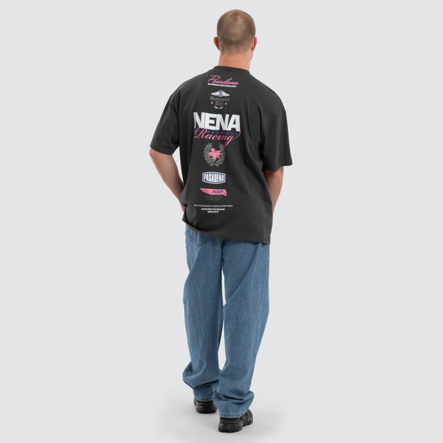 Model wears Fury Raptor Tee Asphalt T-Shirts Grey – image 2
