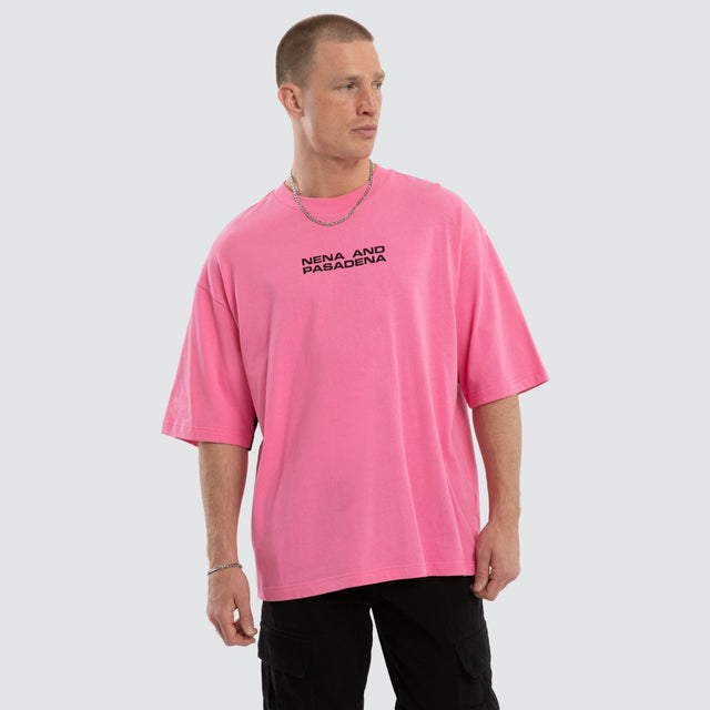 Model wears Grand Raptor Tee Pink/Black T-Shirts Black – image 4