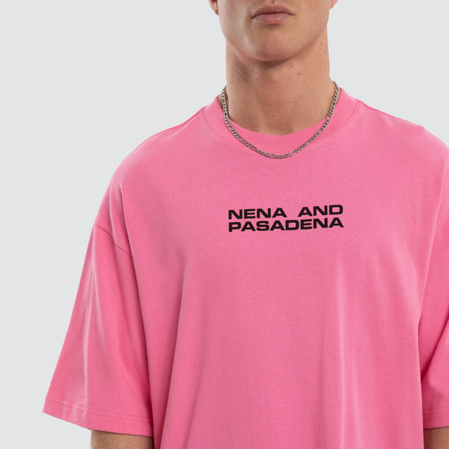 Model wears Grand Raptor Tee Pink/Black T-Shirts Black – image 5