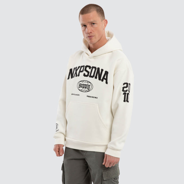 Quiet Speed Relaxed Hoodie Natural White