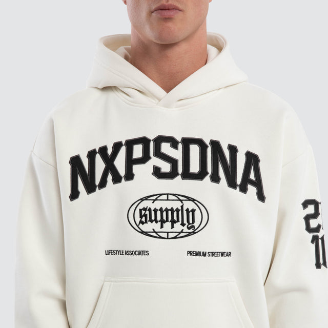 Quiet Speed Relaxed Hoodie Natural White