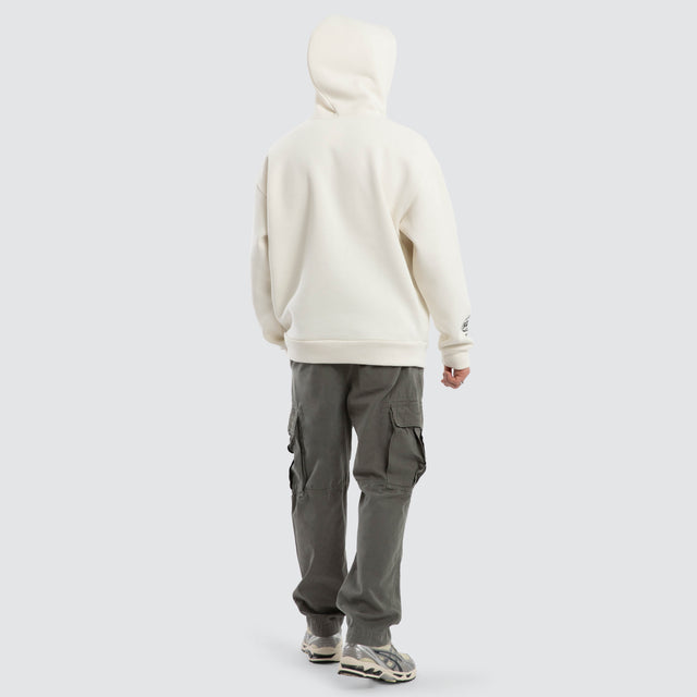 Quiet Speed Relaxed Hoodie Natural White