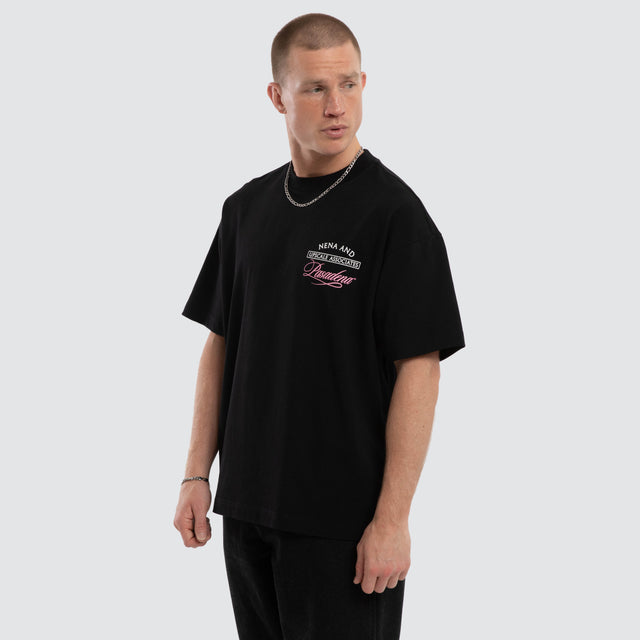 Model wears Balance Raptor Tee Jet Black T-Shirts Black – image 3
