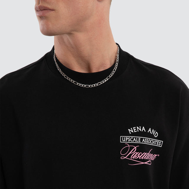 Model wears Balance Raptor Tee Jet Black T-Shirts Black – image 4